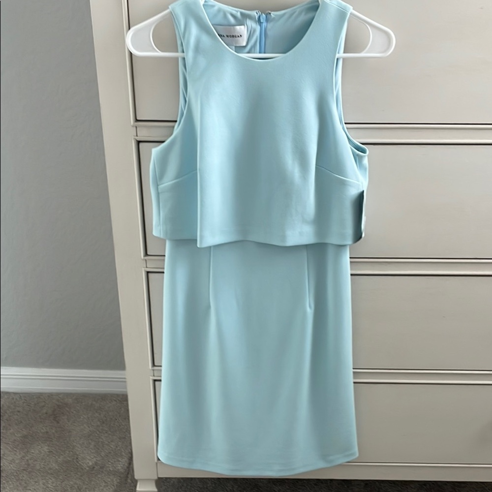 Donna Karan Green Sheath Midi Dress for Weddings
